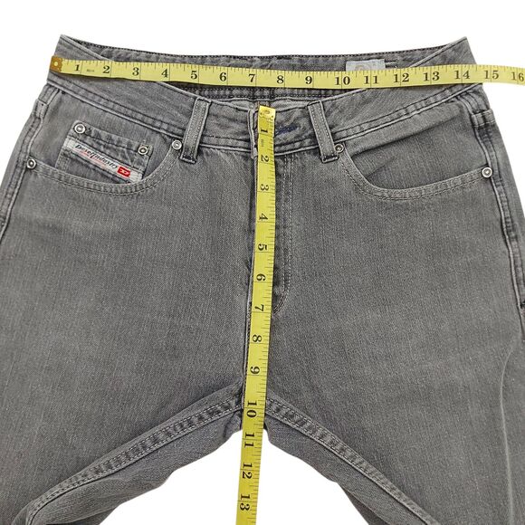 Diesel Industry Jeans Mens 30x26 Gray Straight Leg Cotton Streetwear Skater - Picture 11 of 12